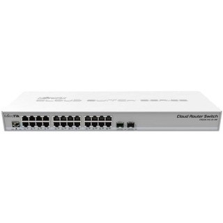 Switch Mikrotik CRS326-24G-2S+RM 24 ports Gigabit 2 SFP+ Dual Boot