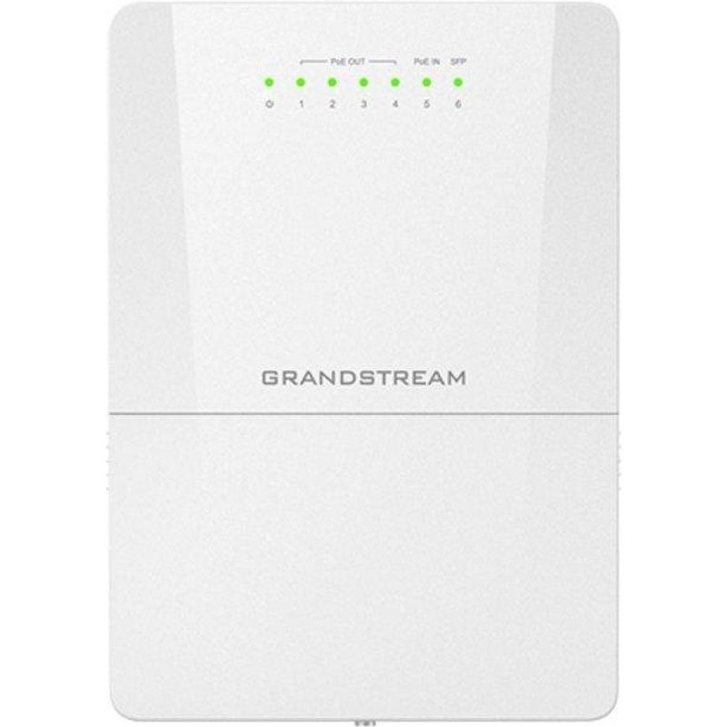 Switch Grandstream GWN7710R 5 ports Gigabit PoE+ blanc silencieux