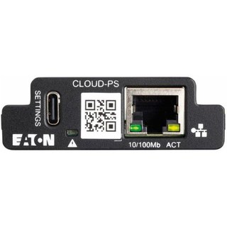 Carte de gestion réseau Eaton CLOUD-PS Fast Ethernet LED compacte noire