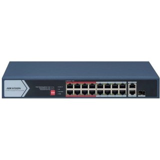 Switch Hikvision DS-3E0318P-E/M(C) 16 ports PoE 2 ports Gigabit RJ45/SFP Métal