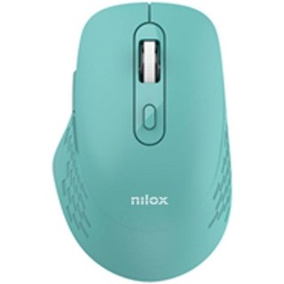 Souris Nilox Dual Wireless Bluetooth USB 1600 DPI Cyan 6 Boutons Silencieuse
