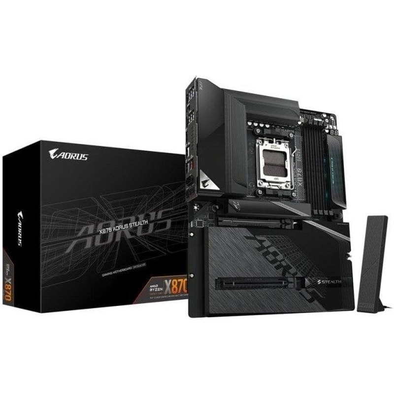 Carte mère Gigabyte X870 AORUS STEALTH AMD X870 AM5 DDR5 ATX Wi-Fi 7 USB4 5GBE
