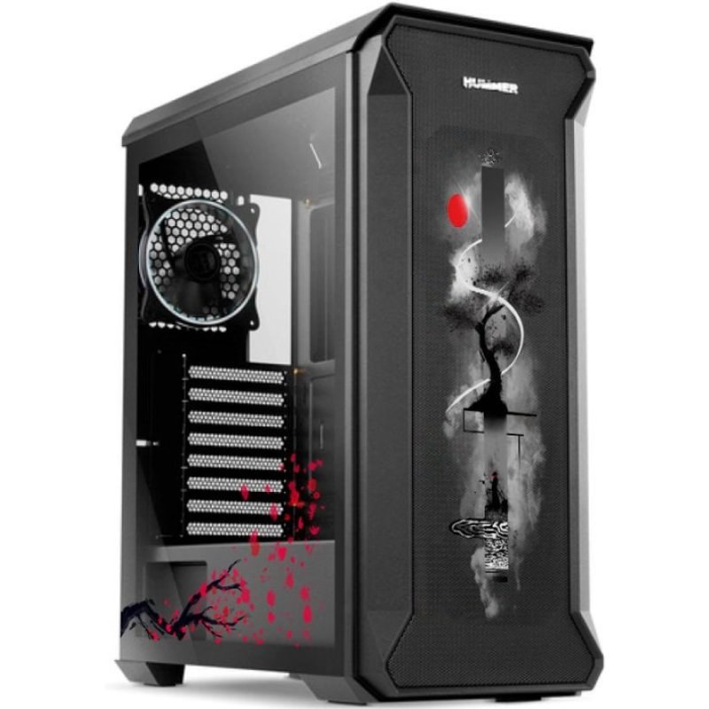 Boîtier ATX Nox Hummer Quantum Cristal Templé ARGB USB 3.0 Japan Edition