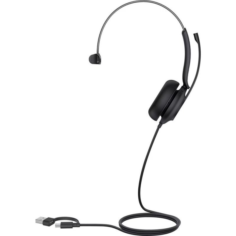 Casque Yealink UH35 Mono filaire USB-A/USB-C optimisé Teams pour bureau noir