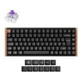 Keychron gaming avec et sans fil Bluetooth Azerty K2 HE Noir et Bois