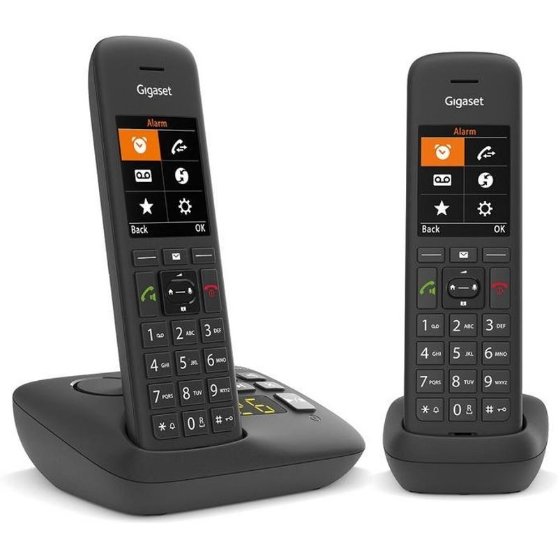 Téléphone sans fil Gigaset C575A Duo Noir répondeur agenda 200 contacts