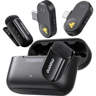 Microphone Maono WM622 PBC2 sans fil portée 100 m réduction de bruit