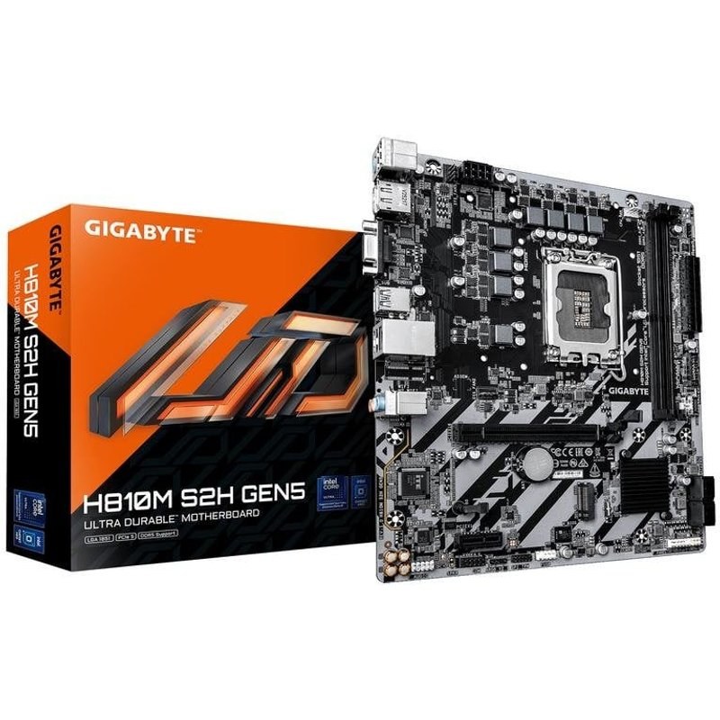 Carte mère Gigabyte H810M S2H GEN5 Intel H810 LGA1851 DDR5 Micro-ATX M.2 RGB