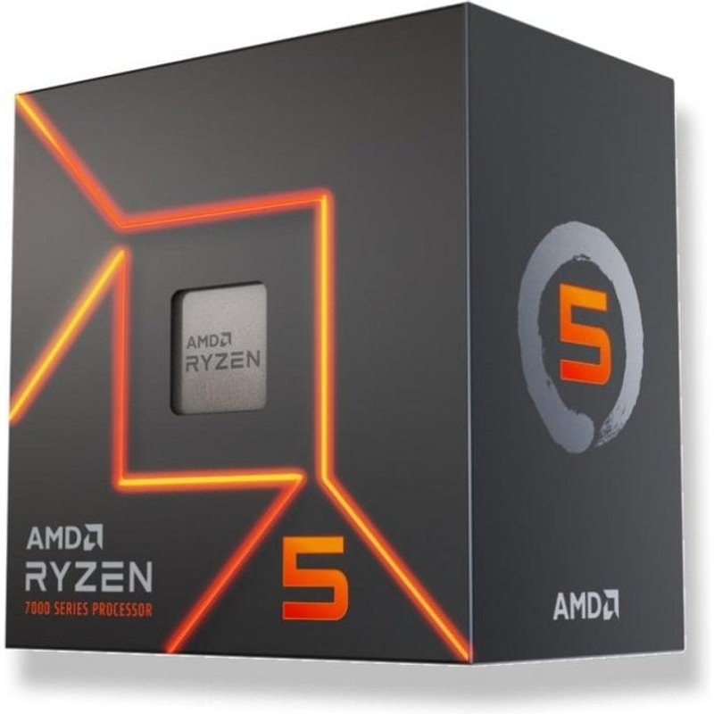 Processeur AMD Ryzen 5 7400 6 cœurs 3,3 GHz Base 4,3 GHz Turbo Radeon Box