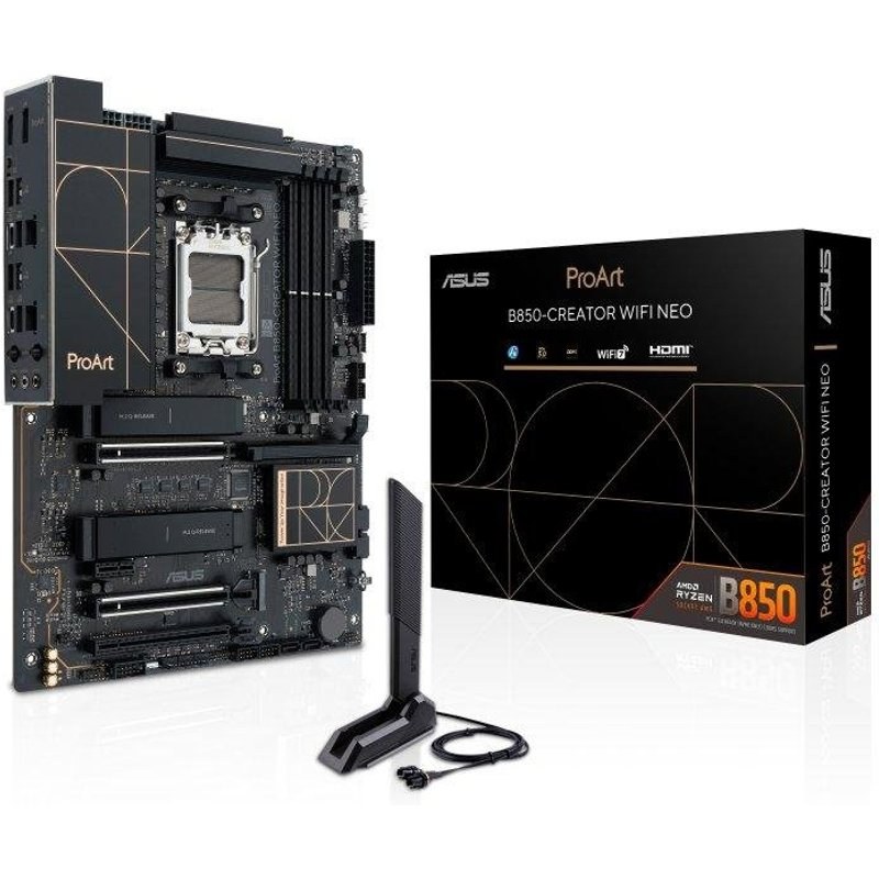 Carte mère ASUS PROART B850-CREATOR Wi-Fi NEO B850 AM5 DDR5 ATX Wi-Fi 7 PCIe 5.0 RAID