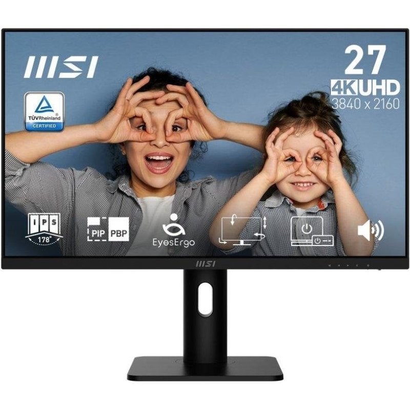 Écran PC MSI PRO MP273UP E6 27" Ultra HD 4K 60 Hz IPS Haut-parleurs Réglable