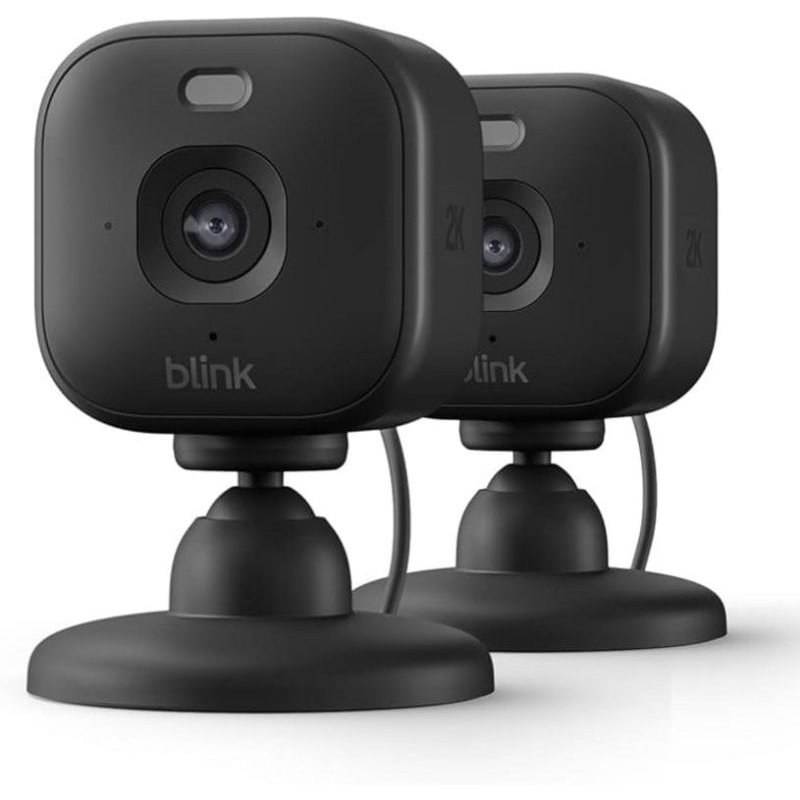 Caméra de surveillance Ring Mini 2K Vision Nocturne Intérieure Contrôle Vocal Audio