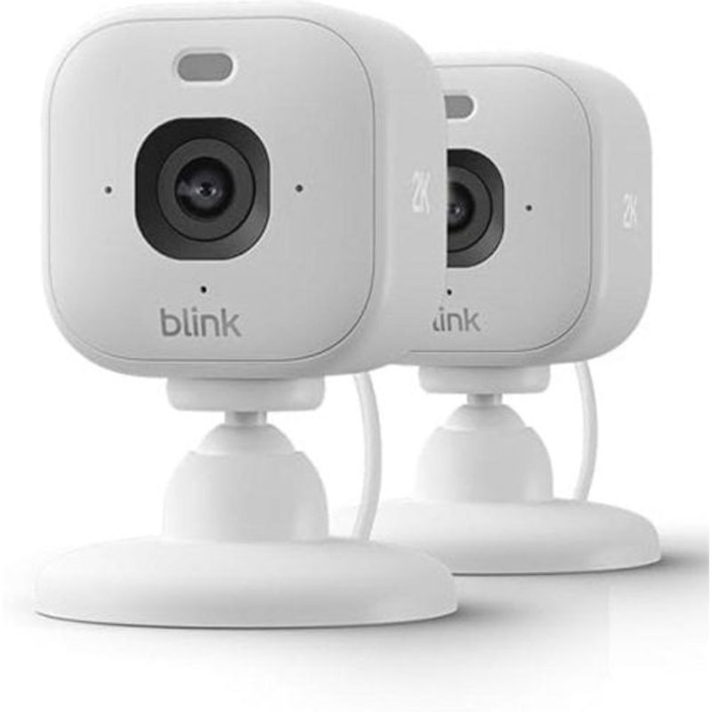 Caméra de surveillance Blink Mini 2K Vision Nocturne Intérieure Contrôle Vocal Audio