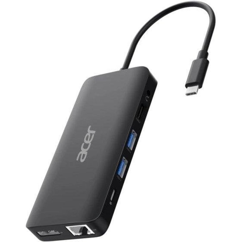 Station d'accueil Acer 12-en-1 USB-C HDMI DP RJ45 Noir 100W