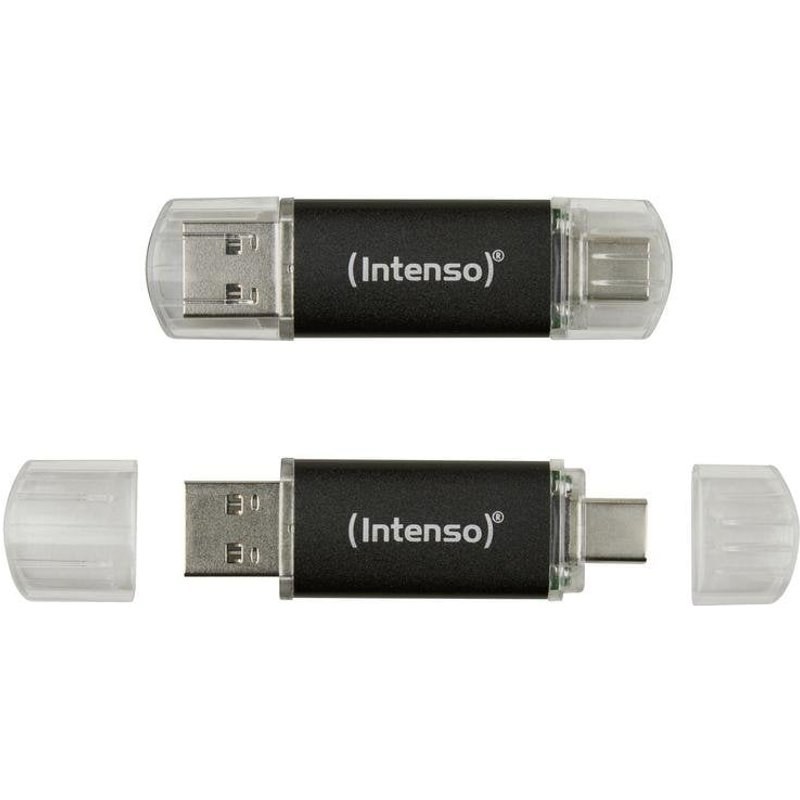 Clé USB Intenso Twist Line 128 Go USB 3.2 Gen 1 Type-A Type-C Anthracite