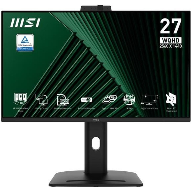 Écran PC MSI PRO MP275QPDG 27" Wide Quad HD 100 Hz IPS Réglable en Hauteur