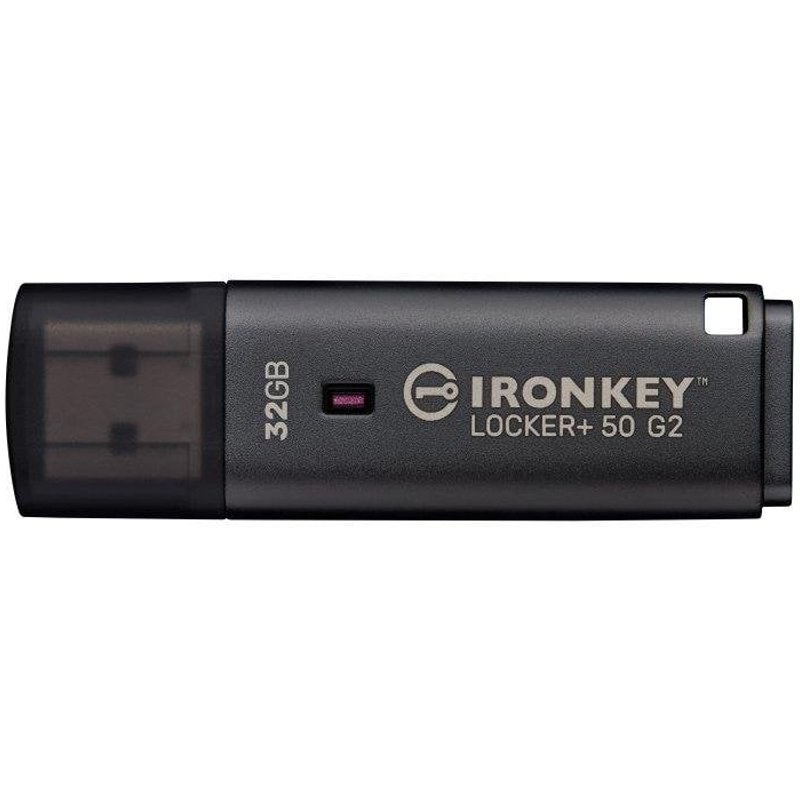 Clé USB Kingston IronKey Locker Plus 50 G2 32 Go FIPS 197 AES-256
