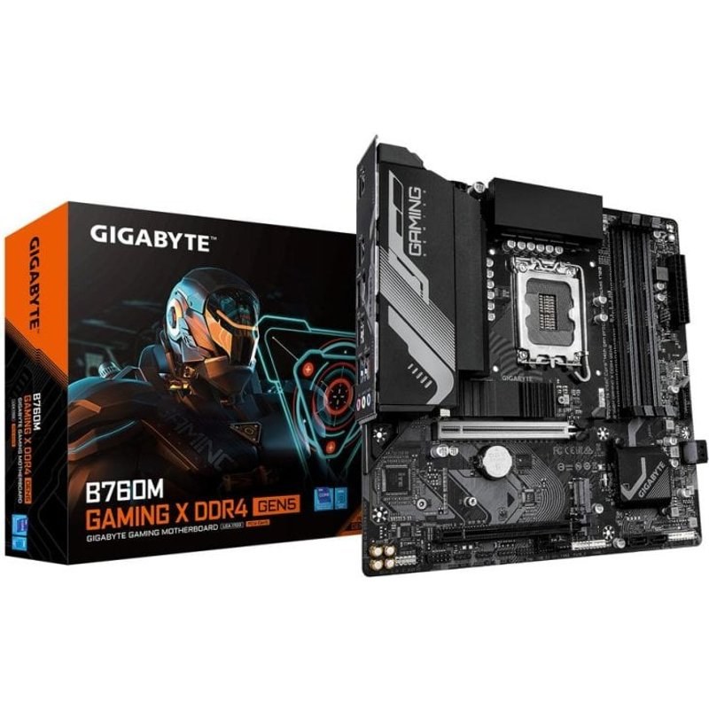 Carte mère GIGABYTE B760M GAMING X B760 LGA1700 DDR4 Micro ATX PCIe 5.0 2.5GBE M.2 RGB