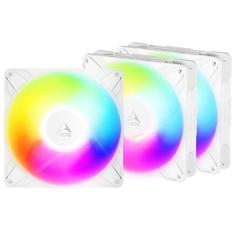 Refrigeration Air Arctic 140 mm Freezer P14 Pro Reverse A-RGB Pack 3 Blanc LED PWM