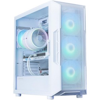Tour ATX Zalman i3 NEO ARGB V2 Blanc 4 ventilateurs fenêtre latérale