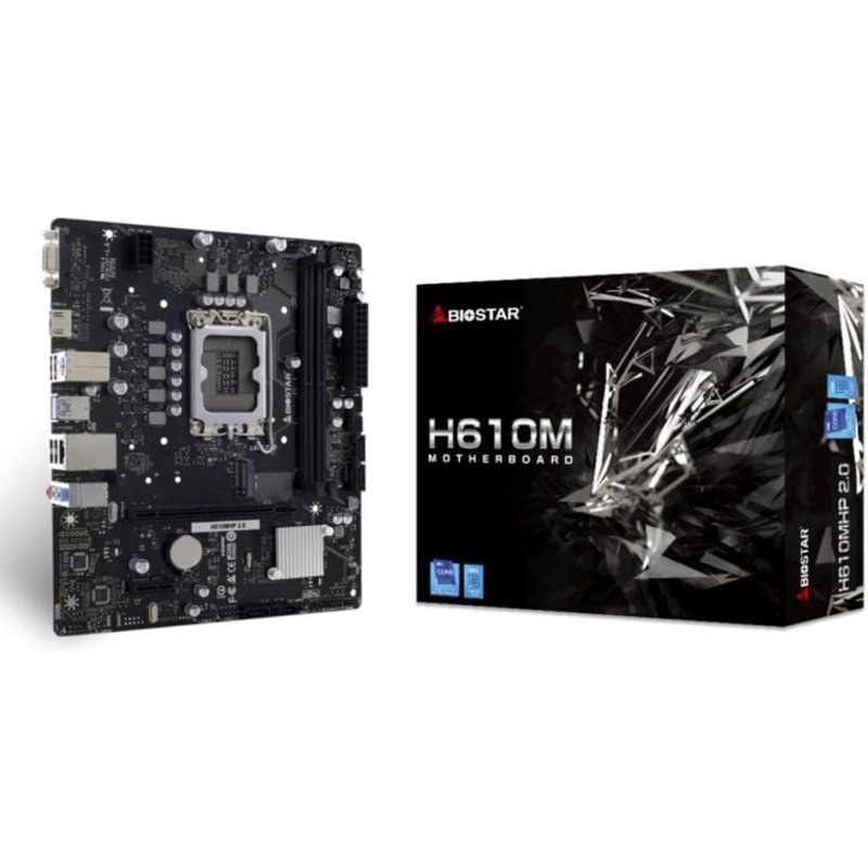 Carte mère Biostar H610MHP 2.0 Intel H610 LGA 1700 DDR4 Micro ATX M.2 Gigabit