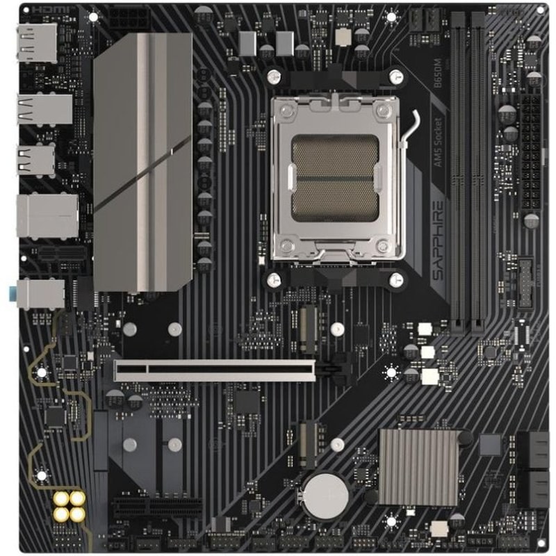 Carte mère Sapphire B650M-E B650 Socket AM5 DDR5 Micro ATX 2.5GBE PCIe 5.0 RGB