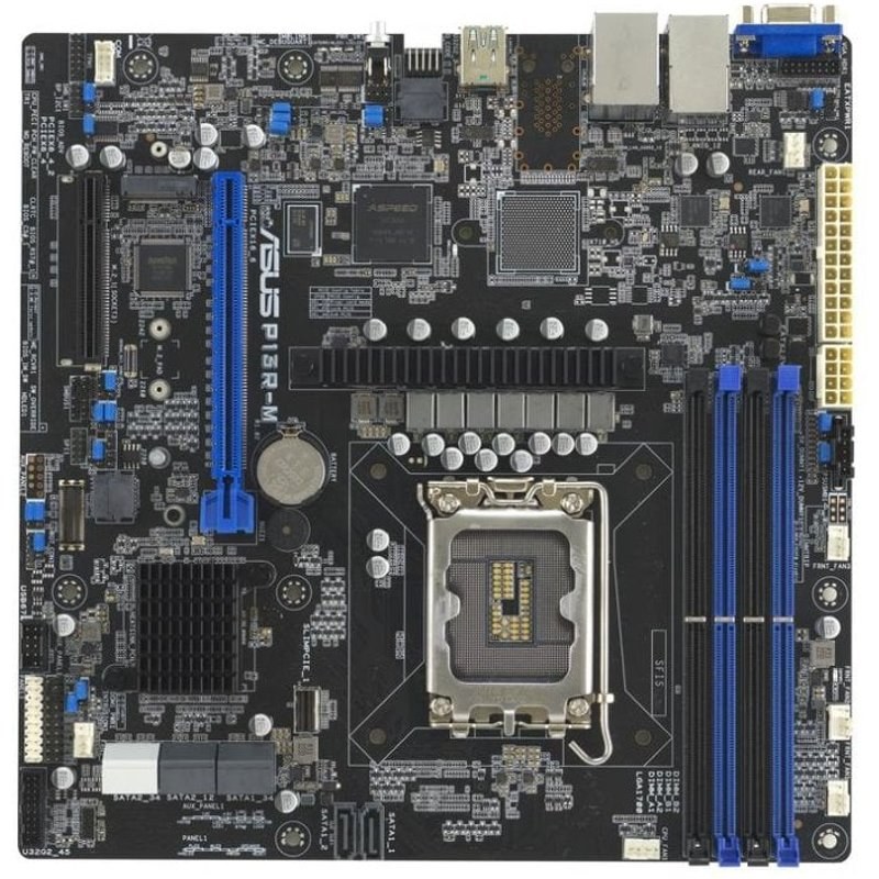 Carte mère ASUS P13R-M Intel C262 LGA1700 DDR5 Micro ATX Dual LAN M.2 SATA III