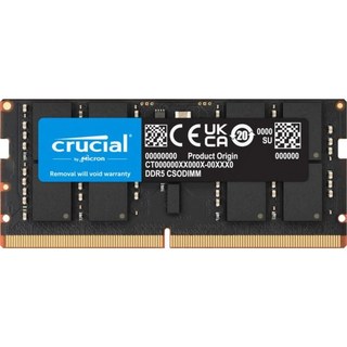 Mémoire RAM Crucial CT32G64C52CS5 32 Go 1X32GO DDR5 6400 MHz CL52 SO-DIMM Noir