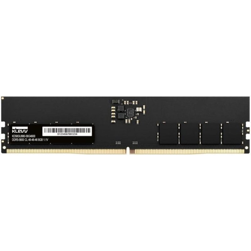 Mémoire RAM Klevv U-DIMM 8 Go 1X8GO DDR5 5600 MHz CL46 288-pin DIMM