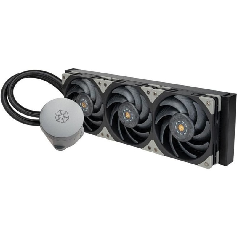 Refrigeration Liquide Silverstone Hailstone 360 360 mm 3 Ventilateurs PWM Noir