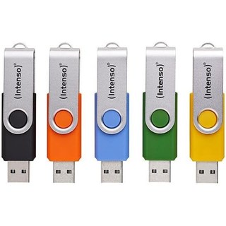 Clé USB Intenso Office Line 32 Go USB 3.2 Gen 1 Pack 5 couleurs