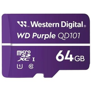 Carte mémoire WD Purple SC QD101 64 Go microSDXC Classe 10 U1 violette