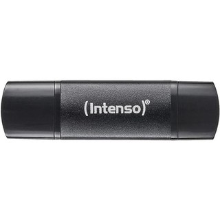 Clé USB Intenso 3544480 32 Go USB-A USB-C 70MB/s Aluminium Noir