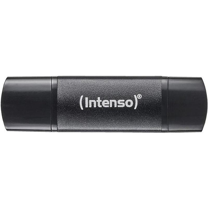 Clé USB Intenso 3544480 32 Go USB-A USB-C 70MB/s Aluminium Noir