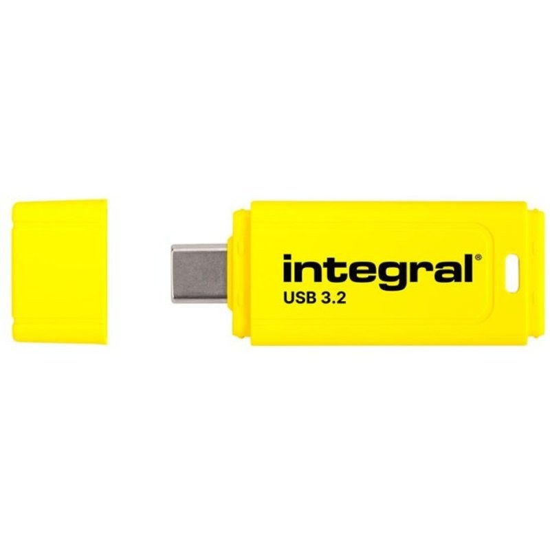 integral-brand Clé USB Integral Neon-C 128 Go USB-C 150MB/s Noire avec capuchon