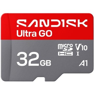Carte mémoire SanDisk Ultra GO 32 Go microSDHC UHS-I 120MB/s V10 gris rouge
