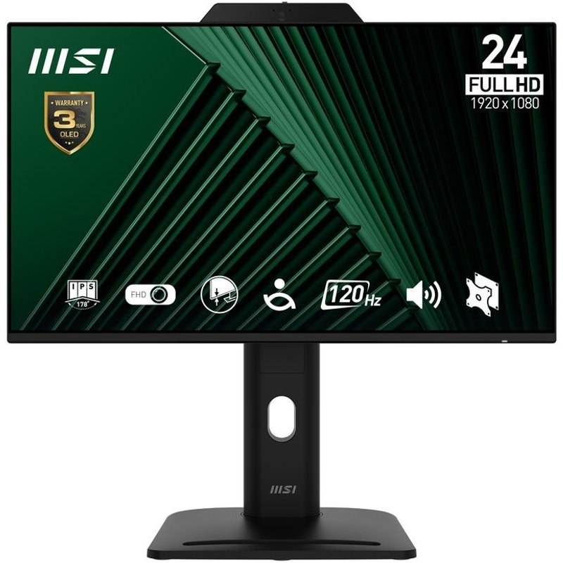 Écran PC MSI Pro MP242PMGDE 23,8" Full HD 120 Hz IPS Haut-parleurs Hauteur Réglable