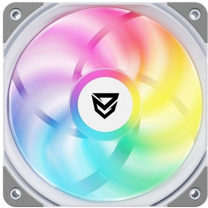 Ventilateur supplémentaire Nfortec Koit 120 mm PWM 1700RPM ARGB blanc silencieux