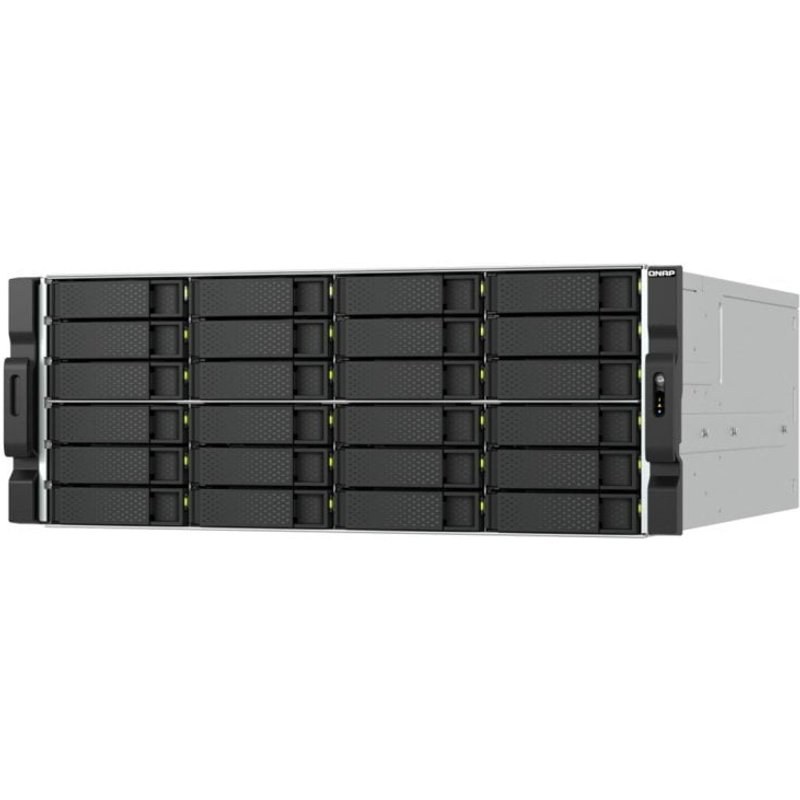 Serveur NAS rack QNAP 4U AMD Ryzen 7 PRO 32 Go DDR5 24 baies ZFS