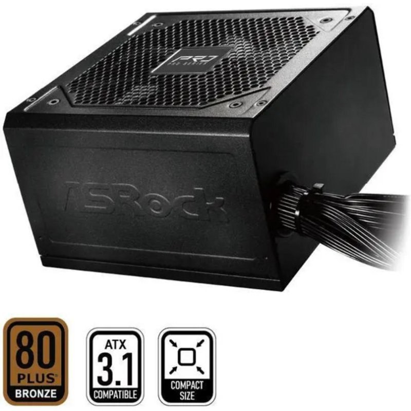 Fuente de Alimentación Asrock PRO-650B 650W Certificación 80 PLUS Bronze ATX 3.1