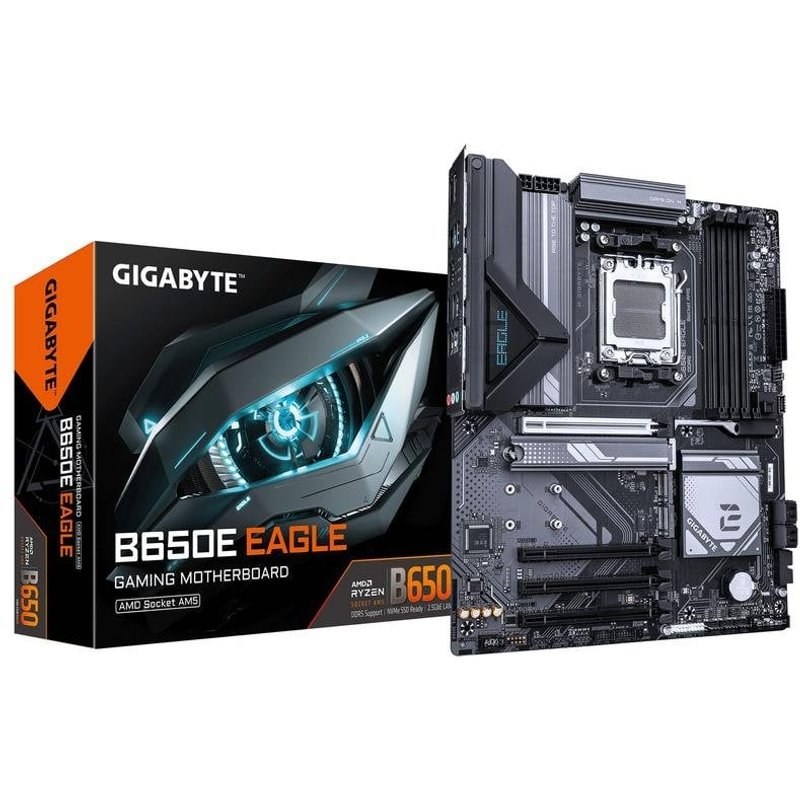 Carte mère GIGABYTE B650E EAGLE B650 Socket AM5 DDR5 ATX PCIe 5.0 2.5GBE RGB