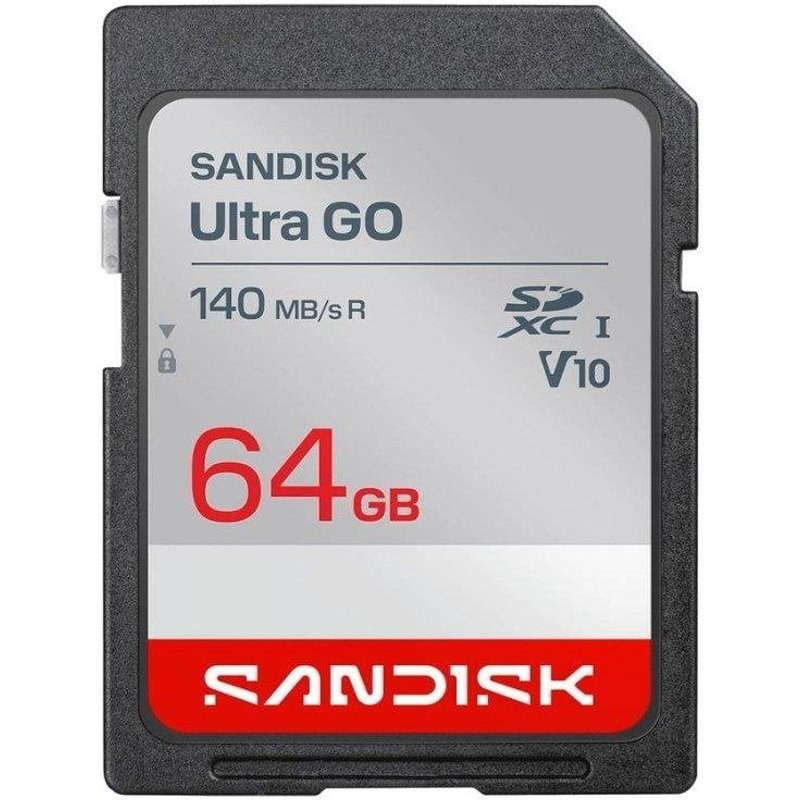 Carte mémoire Sandisk Ultra GO 64 Go SDXC UHS-I 140MB/s Class 10 V10