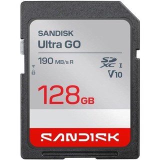 Carte mémoire Sandisk Ultra GO 128 Go SDXC UHS-I 190 MB/s U3 V10 noire