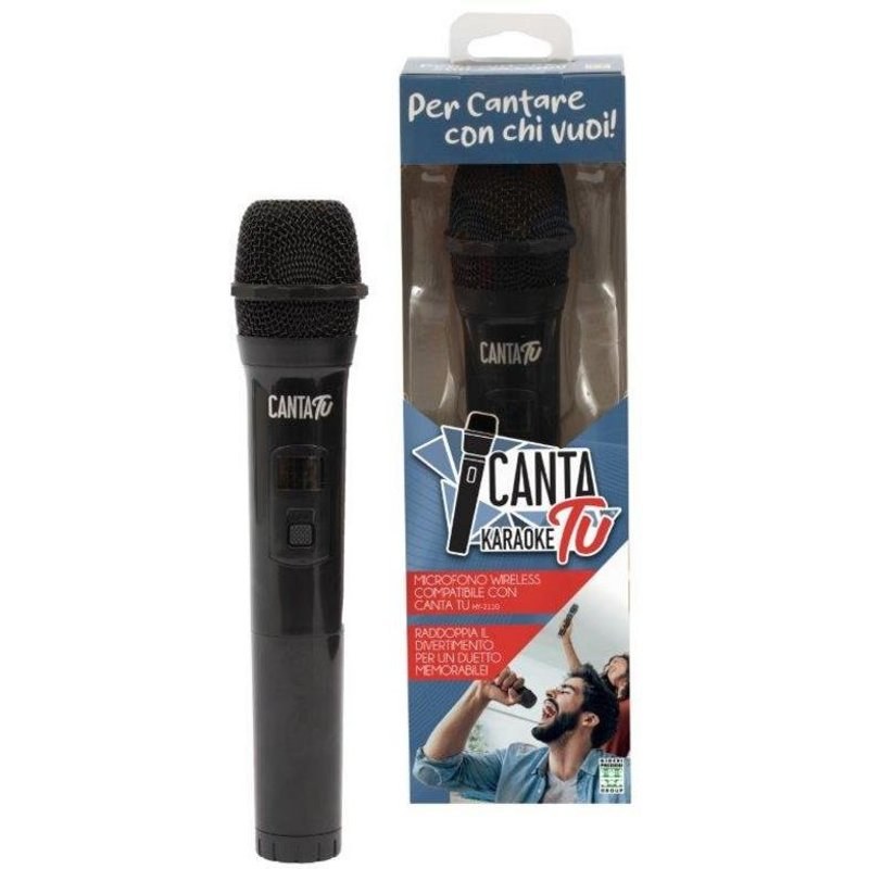 giochi-preziosi Microphone Giochi Preziosi DVM150 sans fil RF pour karaoké noir