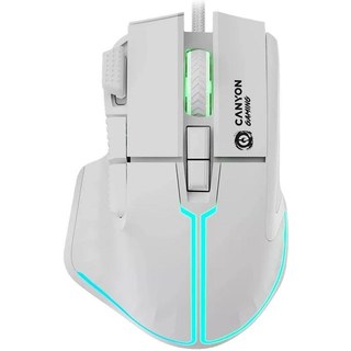 Souris CANYON Fortnax GM-636 USB Type-A 20000DPI Blanc RGB 9 Boutons