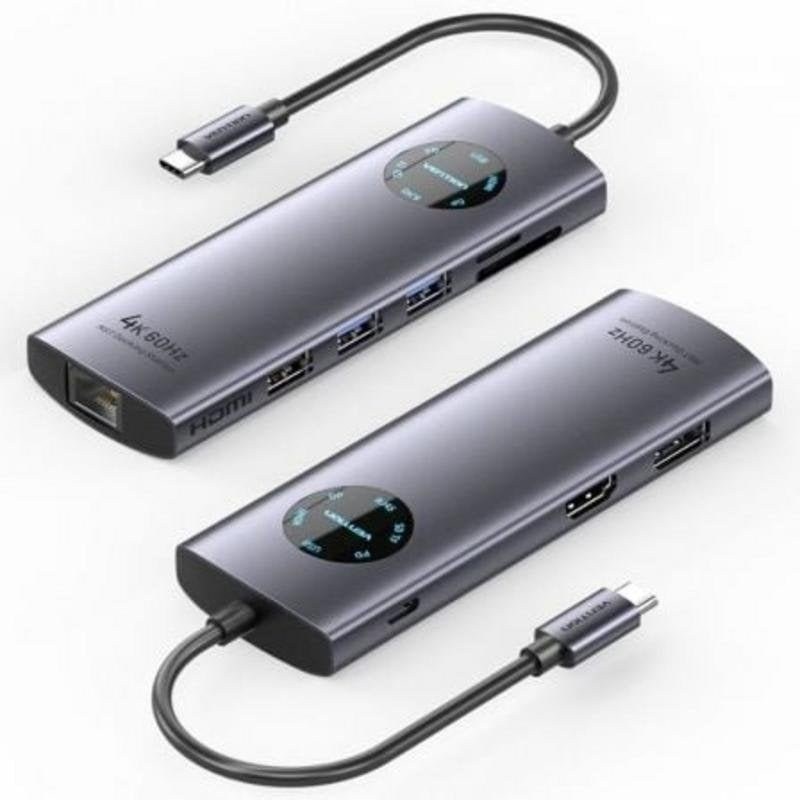 Station d'accueil Vention TQUHB USB-C 9-en-1 HDMI 4K DisplayPort