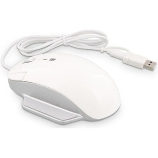 Souris LMP 26830 USB Type-C 6400 DPI Blanc Ergonomique Droitier