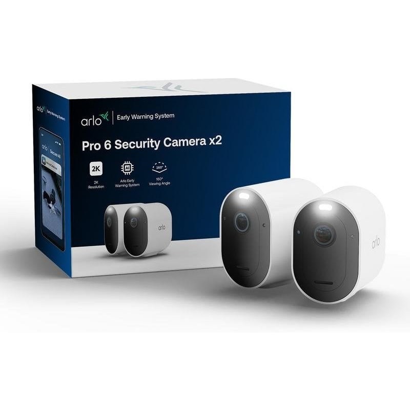 Caméra de surveillance Arlo Pro VMC4270P 2K Vision Nocturne Extérieure Alarme Audio