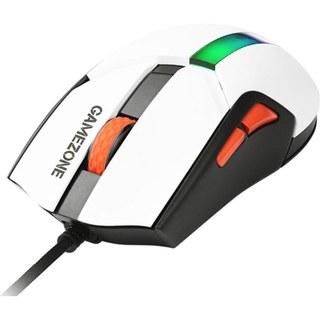 Souris TRACER Gamezone Cool USB Type-A 12000DPI Blanc 7 Boutons Éclairé