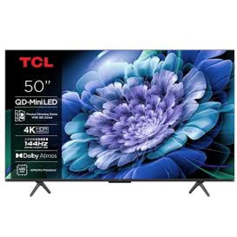 TV TCL QD Mini LED C69 50C69K 50" 4K UltraHD 120 Hz Smart TV Google TV HDR10 Dolby Vision